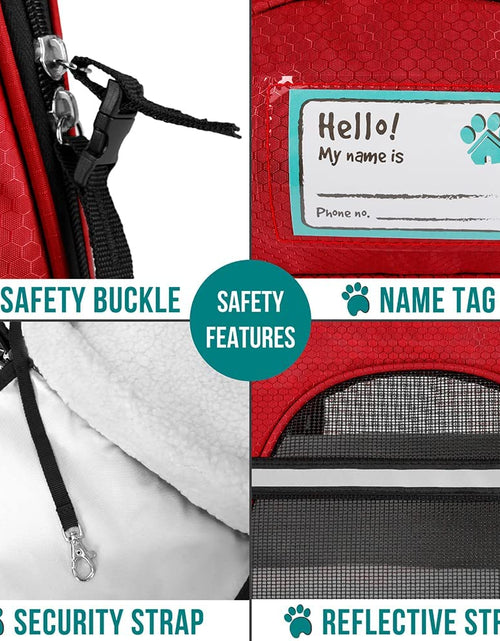 Load image into Gallery viewer, Airline Approved Pet Carrier for Cat, Soft Sided Dog Carrier for Small Dogs, Cat Travel Supplies Accessories for Indoor Cats, Ventilated Pet Carrying Bag Medium Large Kitten Puppy, Small Red
