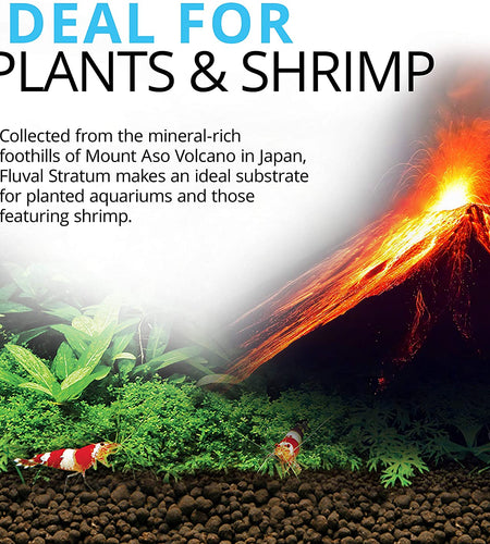 12694 Plant and Shrimp Stratum for Freshwater Fish Tanks, 8.8 Lbs. - Encourages Strong Plant Growth, Supports Neutral to Slightly Acidic Ph