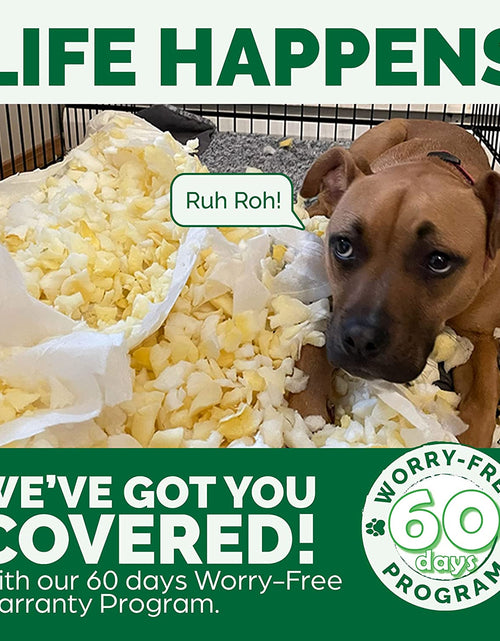 Load image into Gallery viewer, Memory Foam Dog Bed for Large Dogs W/ Removable Bolsters &amp; Washable Cover, for Dogs up to 95 Lbs - Plush &amp; Velvet Waves Perfect Comfort Sofa - Brownstone, Jumbo/Xl
